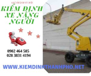 Hình ảnh kiểm định Xe nâng người