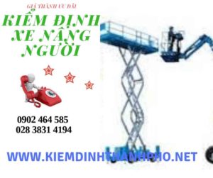 Hình ảnh kiểm định Xe nâng người