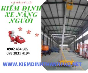 Hình ảnh kiểm định Xe nâng người