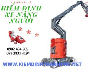 Hình ảnh kiểm định Xe nâng người