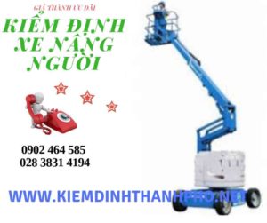 Hình ảnh kiểm định Xe nâng người