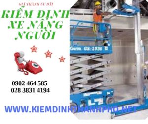 Hình ảnh kiểm định Xe nâng người