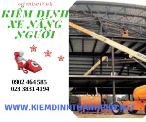 Hình ảnh kiểm định Xe nâng người