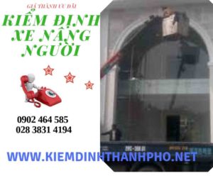 Hình ảnh kiểm định Xe nâng người