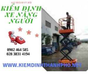 Hình ảnh kiểm định Xe nâng người