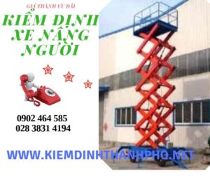 Hình ảnh kiểm định Xe nâng người