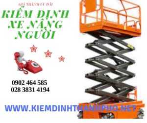 Hình ảnh kiểm định Xe nâng người