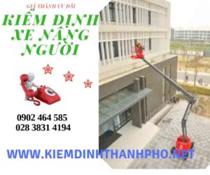 Hình ảnh kiểm định Xe nâng người