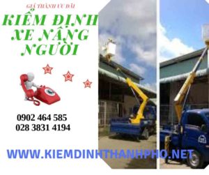 Hình ảnh kiểm định Xe nâng người