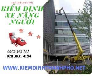 Hình ảnh kiểm định Xe nâng người