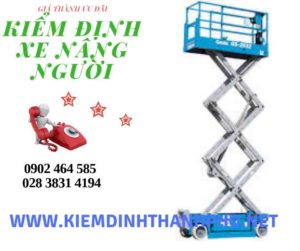 Hình ảnh kiểm định Xe nâng người