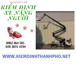 Hình ảnh kiểm định Xe nâng người