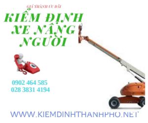 Hình ảnh kiểm định Xe nâng người