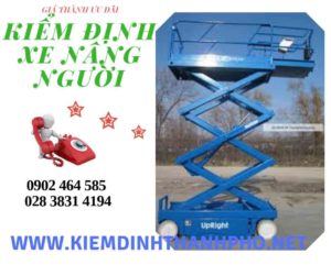 Hình ảnh kiểm định Xe nâng người