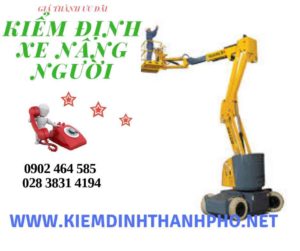 Hình ảnh kiểm định Xe nâng người