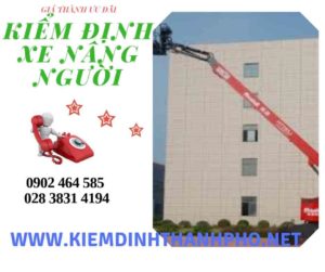 Hình ảnh kiểm định Xe nâng người