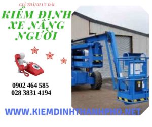 Hình ảnh kiểm định Xe nâng người