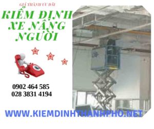 Hình ảnh kiểm định Xe nâng người