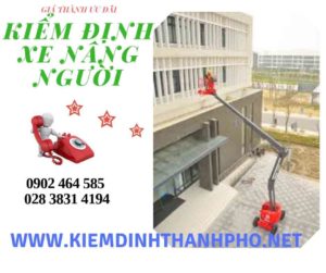 Hình ảnh kiểm định Xe nâng người