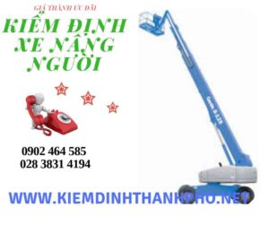 Hình ảnh kiểm định Xe nâng người