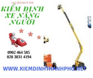 Hình ảnh kiểm định Xe nâng người