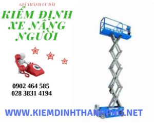 Hình ảnh kiểm định Xe nâng người