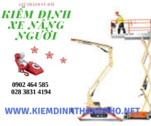 Hình ảnh kiểm định Xe nâng người