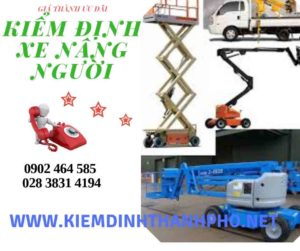 Hình ảnh kiểm định Xe nâng người