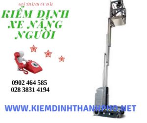 Hình ảnh kiểm định Xe nâng người