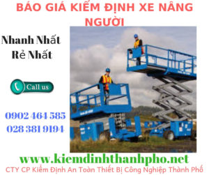 hình ảnh kiểm định xe nâng người