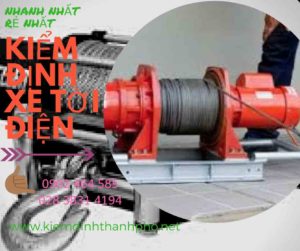 Hình ảnh kiểm định Xe tời điện