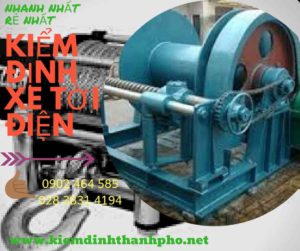 Hình ảnh kiểm định Xe tời điện