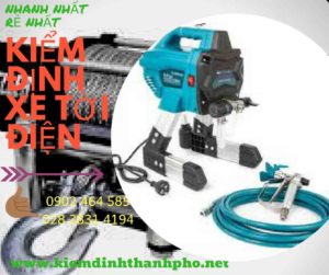 Hình ảnh kiểm định Xe tời điện