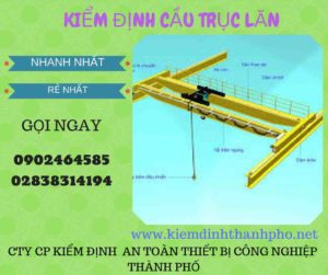 Hình ảnh kiểm định Cầu trục lăn