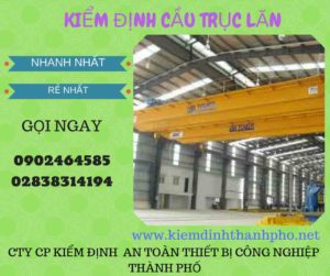 Hình ảnh kiểm định Cầu trục lăn