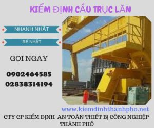 Hình ảnh kiểm định Cầu trục lăn