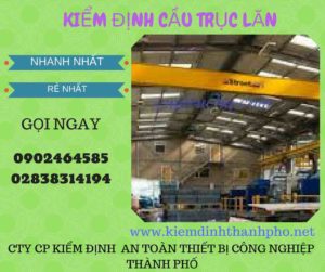 Hình ảnh kiểm định Cầu trục lăn