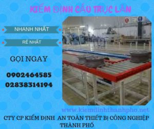 Hình ảnh kiểm định Cầu trục lăn