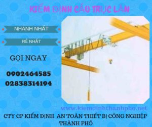 Hình ảnh kiểm định Cầu trục lăn