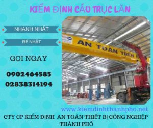 Hình ảnh kiểm định Cầu trục lăn