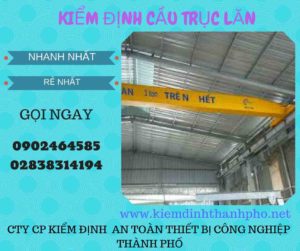 Hình ảnh kiểm định Cầu trục lăn