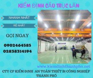 Hình ảnh kiểm định Cầu trục lăn