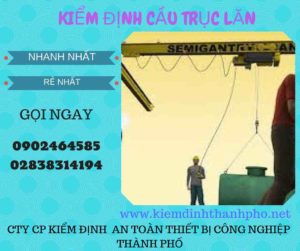 Hình ảnh kiểm định Cầu trục lăn