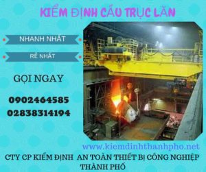 Hình ảnh kiểm định Cầu trục lăn