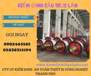 Hình ảnh kiểm định Cầu trục lăn