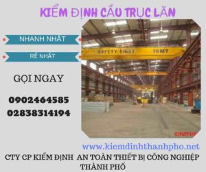 Hình ảnh kiểm định Cầu trục lăn