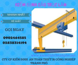 Hình ảnh kiểm định Cầu trục lăn