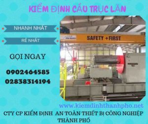 Hình ảnh kiểm định Cầu trục lăn