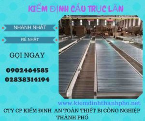 Hình ảnh kiểm định Cầu trục lăn