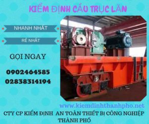 Hình ảnh kiểm định Cầu trục lăn